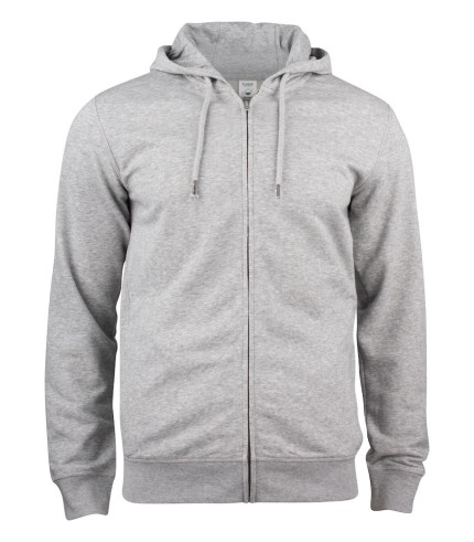 CLIQUE PREMIUM OC HOODY FZ GRIJSMELANGE