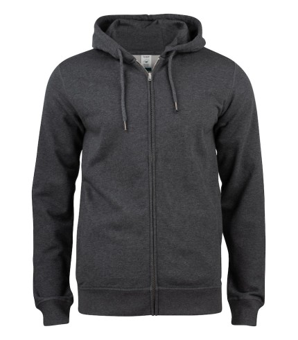 CLIQUE PREMIUM OC HOODY FZ ANTRACIET MELANGE