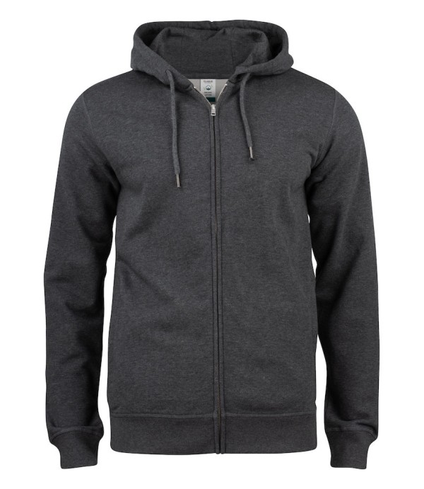 CLIQUE PREMIUM OC HOODY FZ ANTRACIET MELANGE