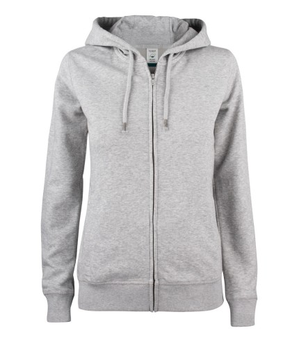 CLIQUE PREMIUM OC HOODY FZ WOMEN GRIJSMELANGE