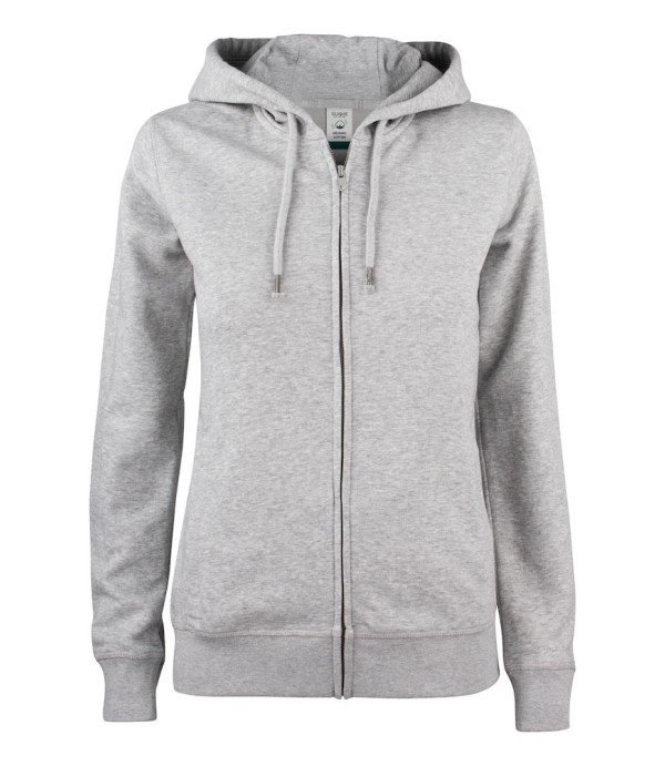 CLIQUE PREMIUM OC HOODY FZ WOMEN GRIJSMELANGE