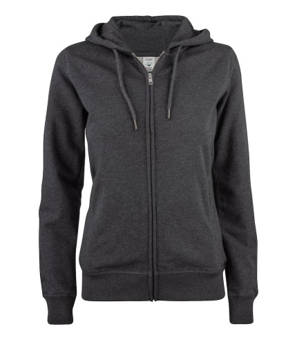 CLIQUE PREMIUM OC HOODY FZ WOMEN ANTRACIET MELANGE