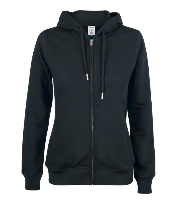 CLIQUE PREMIUM OC HOODY FZ WOMEN ZWART