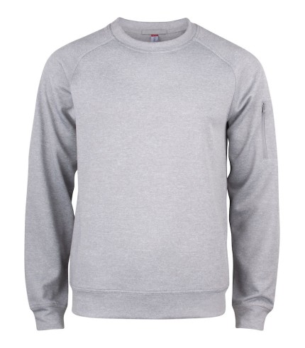 CLIQUE BASIC ACTIVE ROUNDNECK GRIJSMELANGE