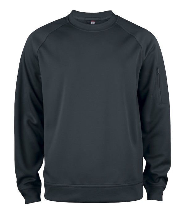 CLIQUE BASIC ACTIVE ROUNDNECK ZWART
