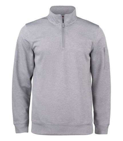 CLIQUE BASIC ACTIVE HALF ZIP GRIJSMELANGE