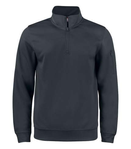 CLIQUE BASIC ACTIVE HALF ZIP ZWART