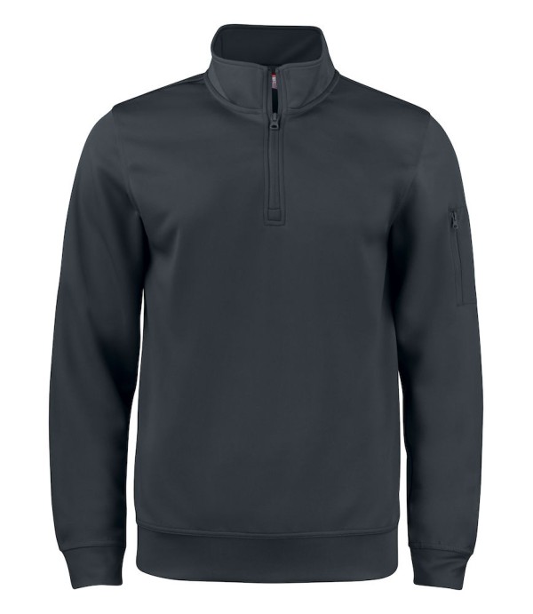 CLIQUE BASIC ACTIVE HALF ZIP ZWART