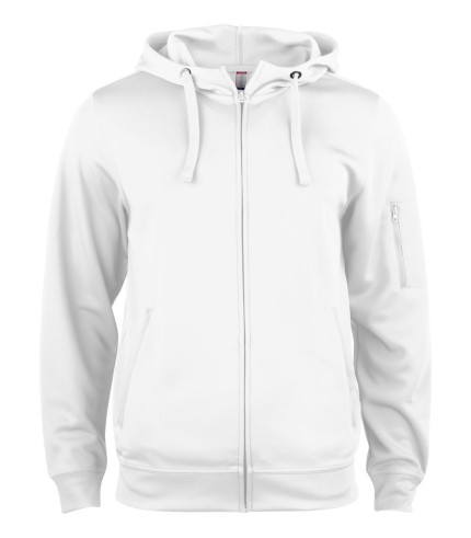 CLIQUE BASIC ACTIVE HOODY FZ WIT