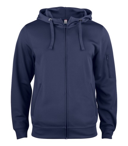 CLIQUE BASIC ACTIVE HOODY FZ DARK NAVY