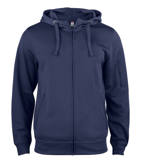 CLIQUE BASIC ACTIVE HOODY FZ DARK NAVY