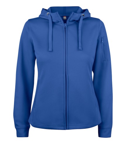 CLIQUE BASIC ACTIVE HOODY FZ WOMEN KOBALT