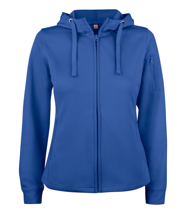 CLIQUE BASIC ACTIVE HOODY FZ WOMEN KOBALT