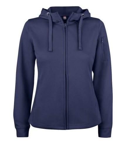 CLIQUE BASIC ACTIVE HOODY FZ WOMEN DARK NAVY