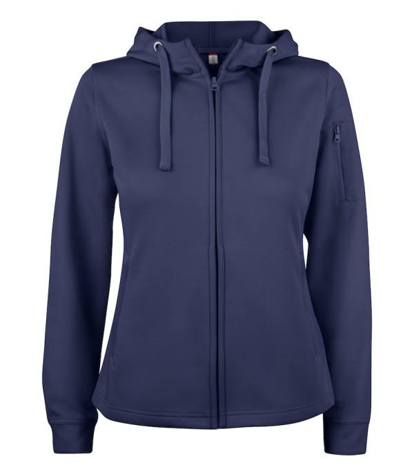 CLIQUE BASIC ACTIVE HOODY FZ WOMEN DARK NAVY
