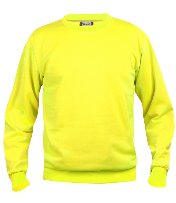 CLIQUE BASIC ROUNDNECK SIGNAALGEEL