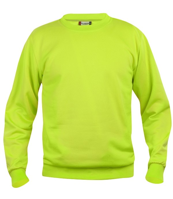 CLIQUE BASIC ROUNDNECK SIGNAALGROEN