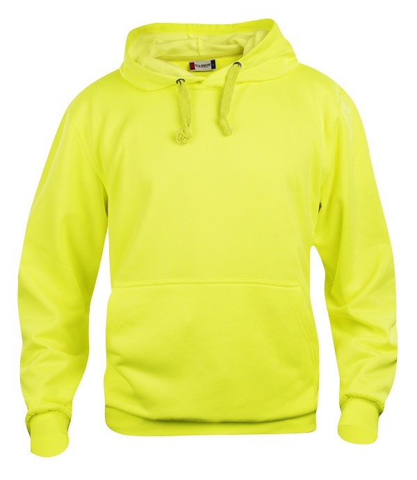 CLIQUE BASIC HOODY SIGNAALGEEL