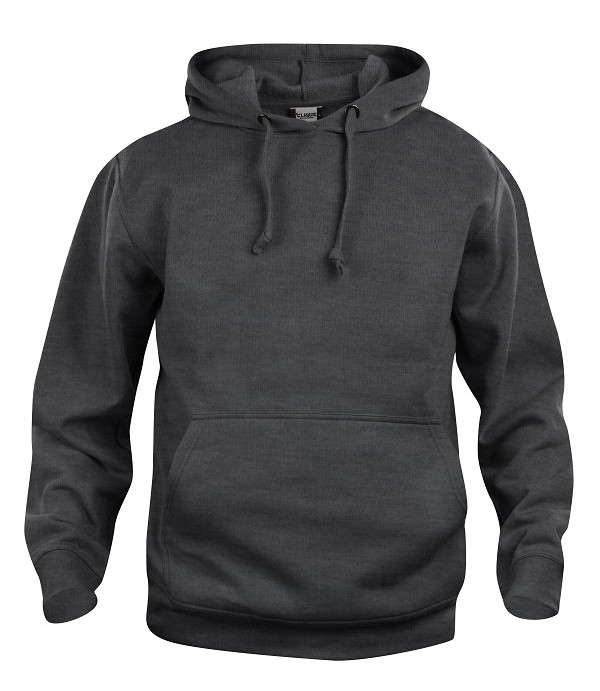CLIQUE BASIC HOODY ANTRACIET MELANGE
