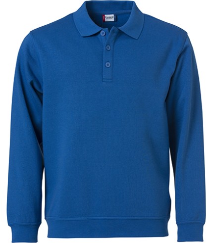 CLIQUE BASIC POLO SWEATER KOBALT