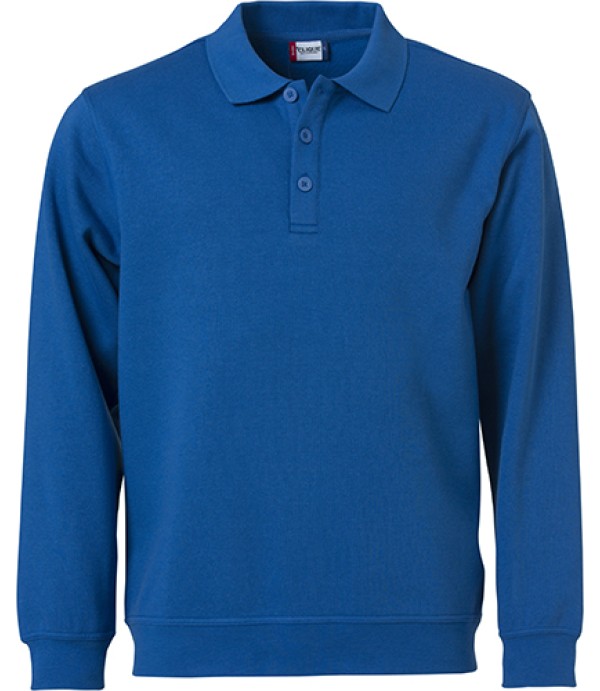 CLIQUE BASIC POLO SWEATER KOBALT