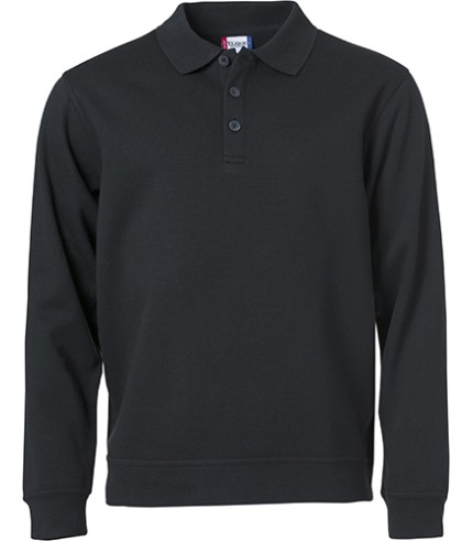 CLIQUE BASIC POLO SWEATER ZWART