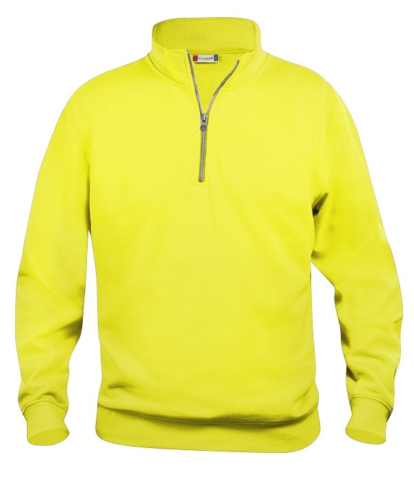 CLIQUE BASIC HALF ZIP SIGNAALGEEL