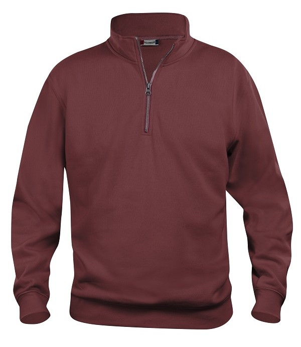 CLIQUE BASIC HALF ZIP BORDEAUX