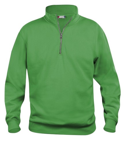 CLIQUE BASIC HALF ZIP APPELGROEN