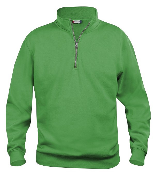CLIQUE BASIC HALF ZIP APPELGROEN