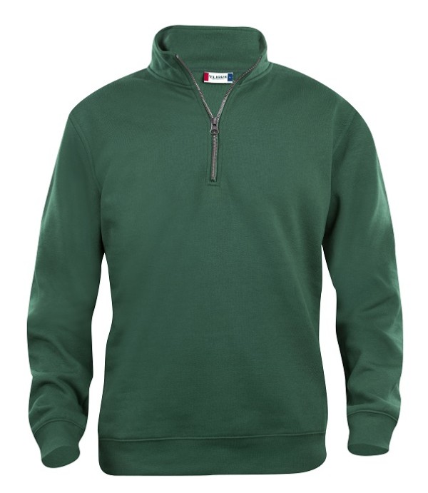 CLIQUE BASIC HALF ZIP FLESSENGROEN