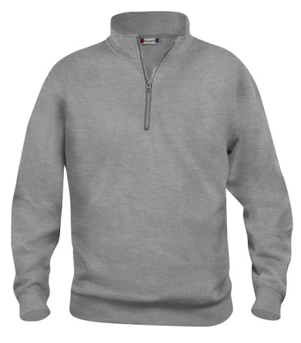 CLIQUE BASIC HALF ZIP GRIJSMELANGE