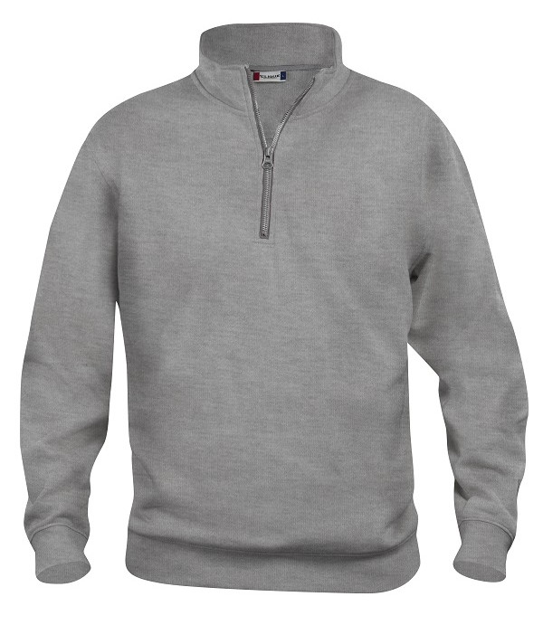 CLIQUE BASIC HALF ZIP GRIJSMELANGE