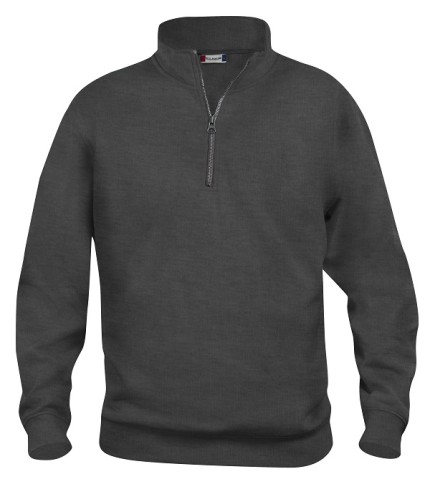 CLIQUE BASIC HALF ZIP ANTRACIET MELANGE