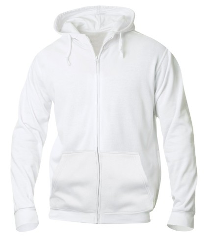 CLIQUE BASIC HOODY FULL ZIP WIT