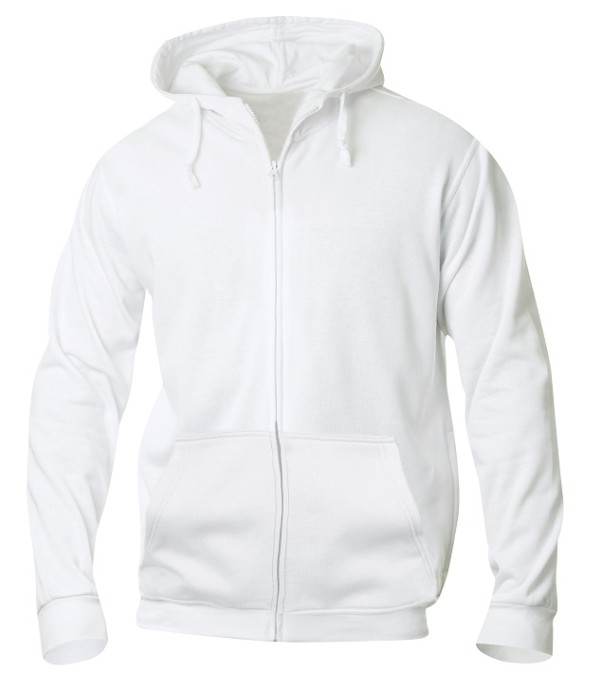 CLIQUE BASIC HOODY FULL ZIP WIT