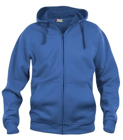 CLIQUE BASIC HOODY FULL ZIP KOBALT
