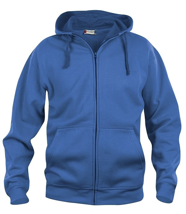 CLIQUE BASIC HOODY FULL ZIP KOBALT