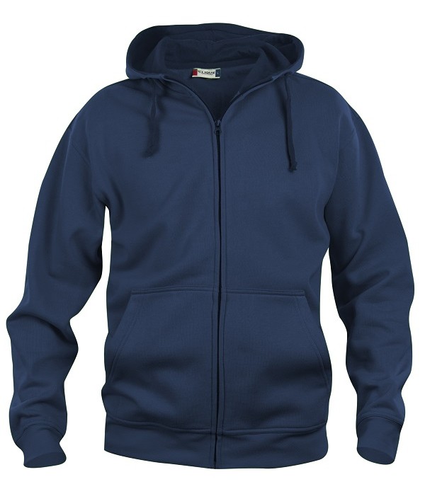 CLIQUE BASIC HOODY FULL ZIP DARK NAVY