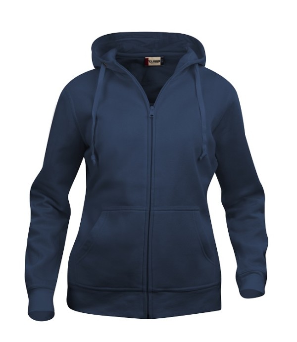 CLIQUE BASIC HOODY FULL ZIP WOMEN DARK NAVY