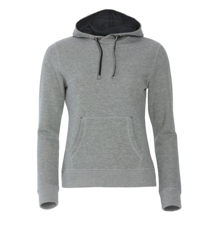 CLIQUE CLASSIC HOODY WOMEN GRIJSMELANGE