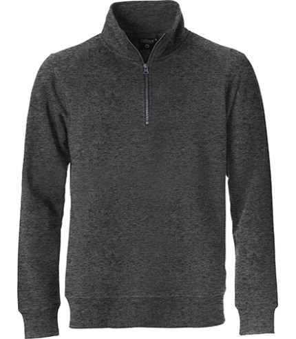 CLIQUE CLASSIC HALF ZIP ANTRACIET MELANGE