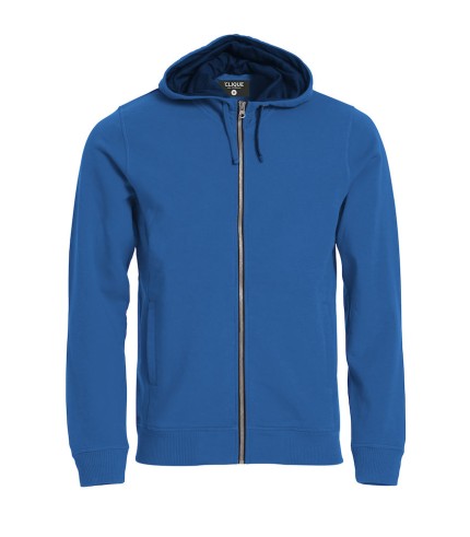 CLIQUE CLASSIC HOODY FULL ZIP KOBALT