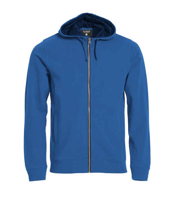 CLIQUE CLASSIC HOODY FULL ZIP KOBALT