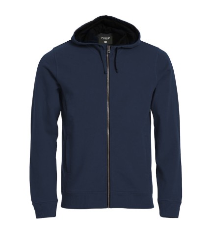 CLIQUE CLASSIC HOODY FULL ZIP DARK NAVY