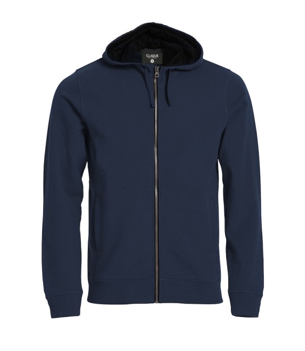 CLIQUE CLASSIC HOODY FULL ZIP DARK NAVY