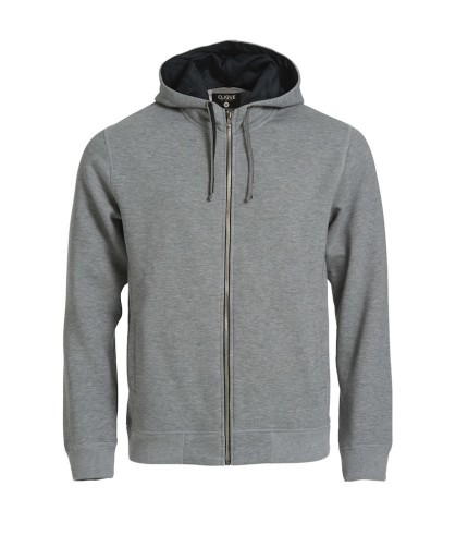 CLIQUE CLASSIC HOODY FULL ZIP GRIJSMELANGE