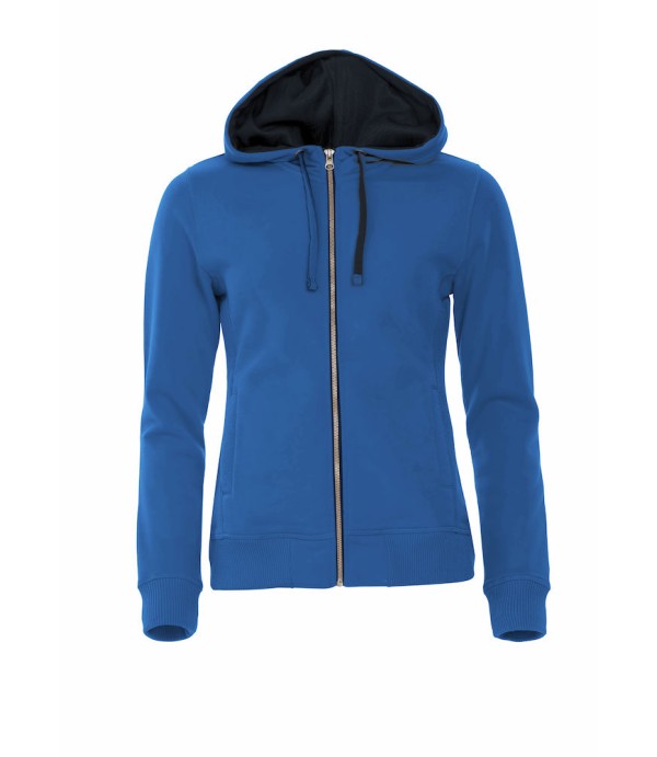 CLIQUE CLASSIC HOODY FULL ZIP WOMEN KOBALT