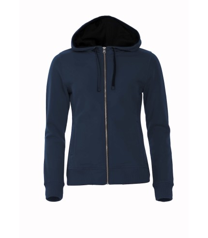 CLIQUE CLASSIC HOODY FULL ZIP WOMEN DARK NAVY