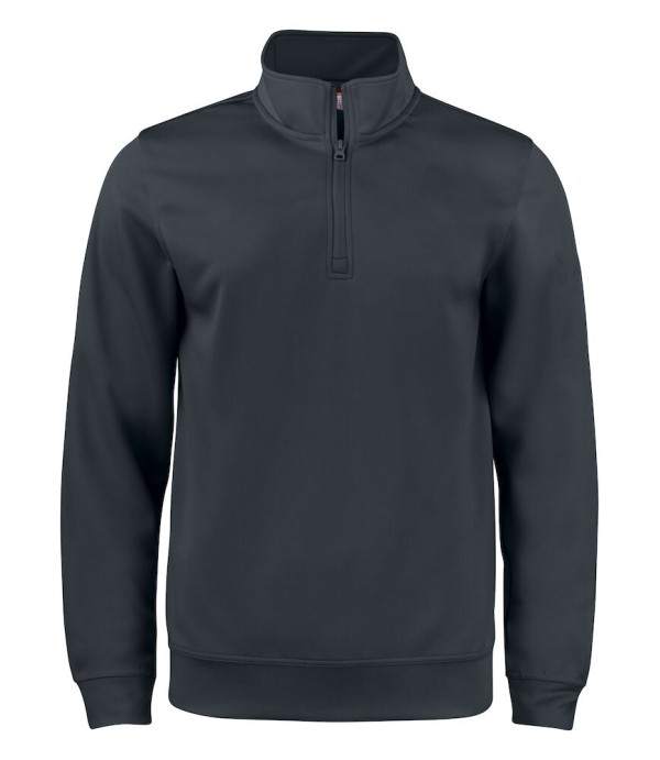 CLIQUE BASIC ACTIVE HALF ZIP JUNIOR ZWART